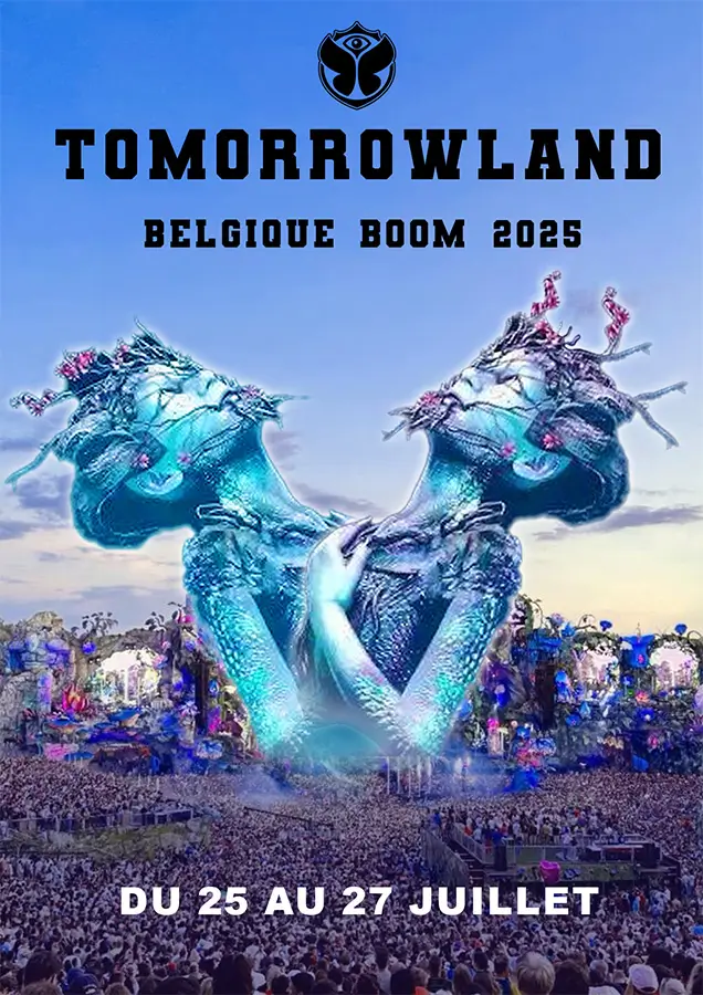 maquette d 'une affiche pour un événement musical - tomorrowland